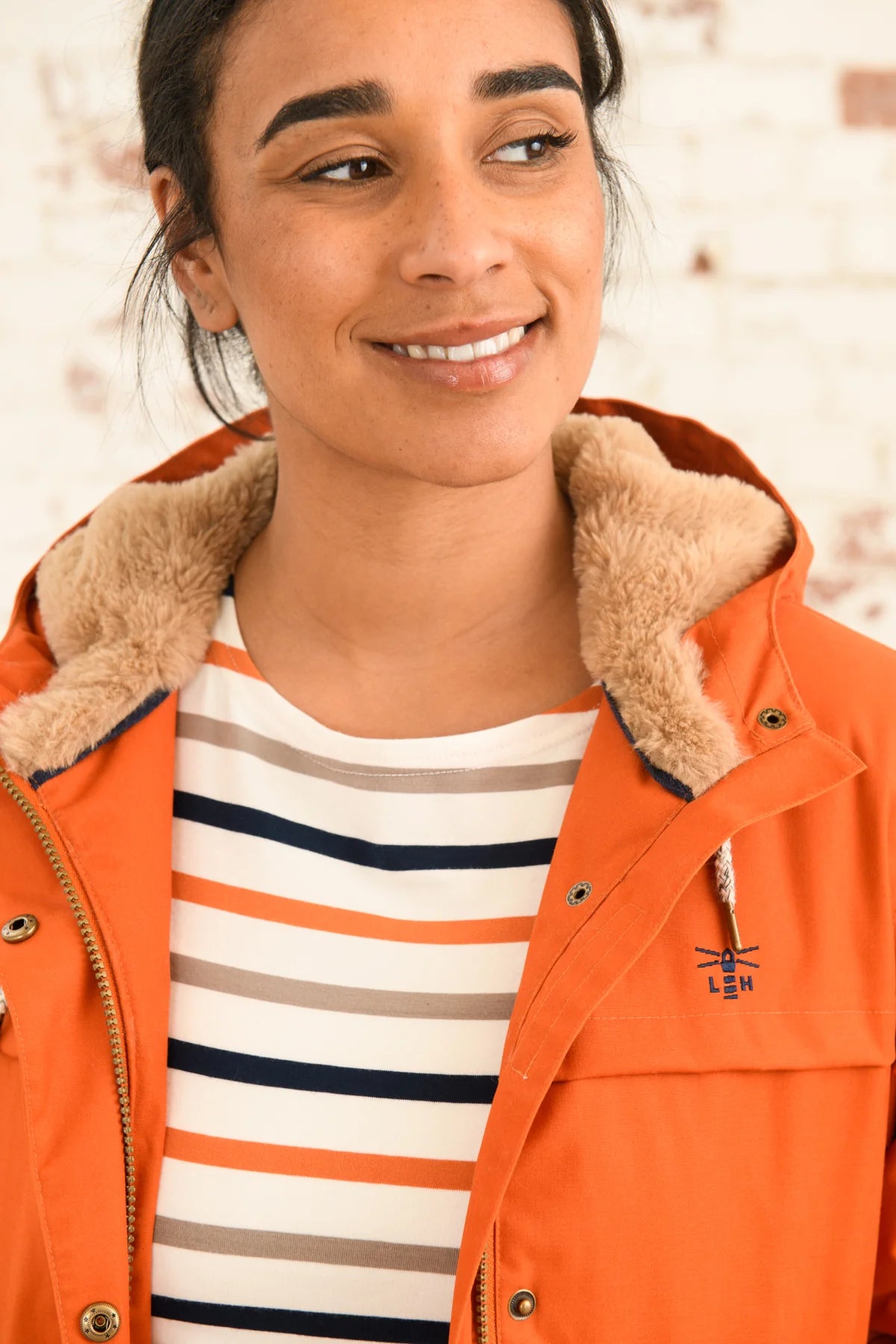 Lighthouse Isobel Coat in Burnt Orange