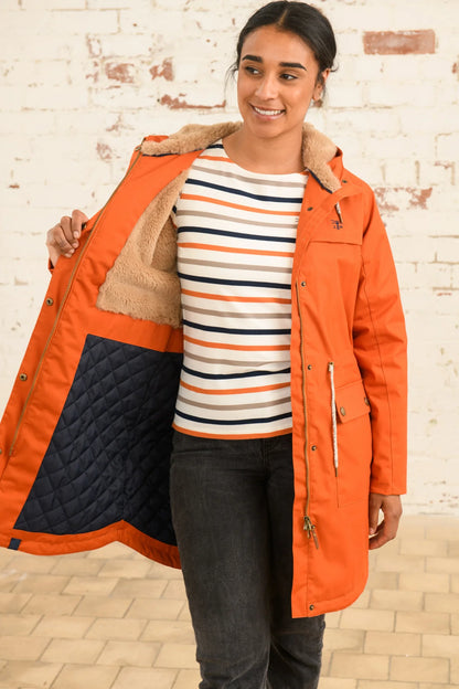 Lighthouse Isobel Coat in Burnt Orange