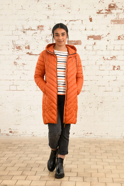Lighthouse Laurel Coat in Burnt Orange
