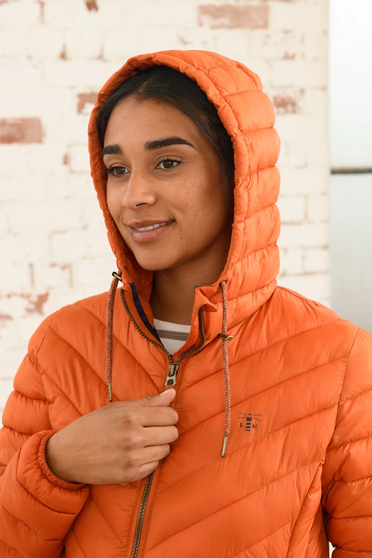 Lighthouse Laurel Coat in Burnt Orange