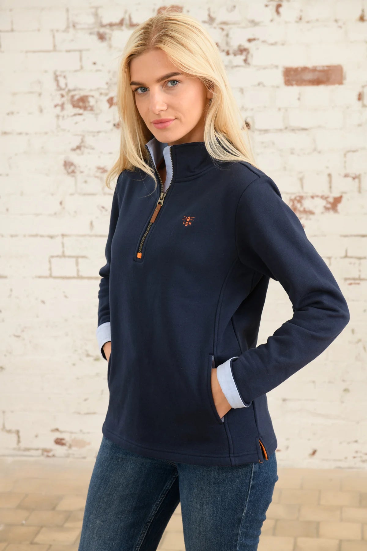 Lighthouse Shore Sweatshirt - Navy Blue