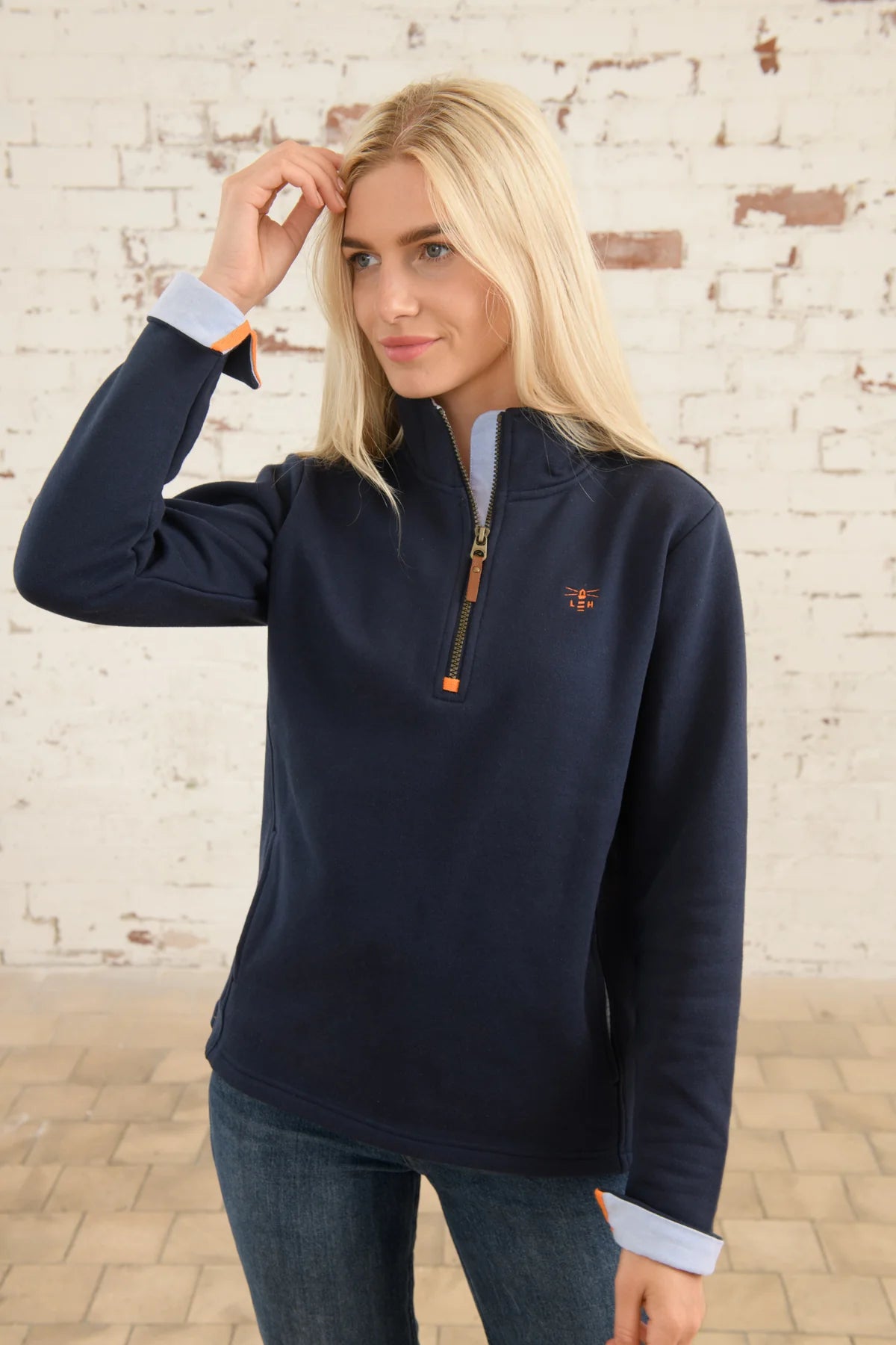 Lighthouse Shore Sweatshirt - Navy Blue