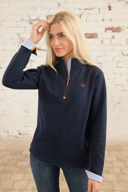 Lighthouse Shore Sweatshirt - Navy Blue