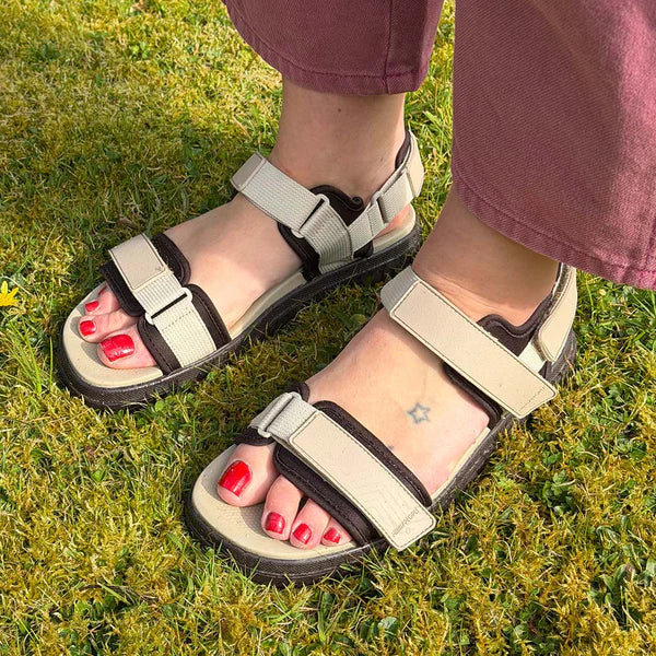 Merry People Lochie Sandal in Sand & Chocolate