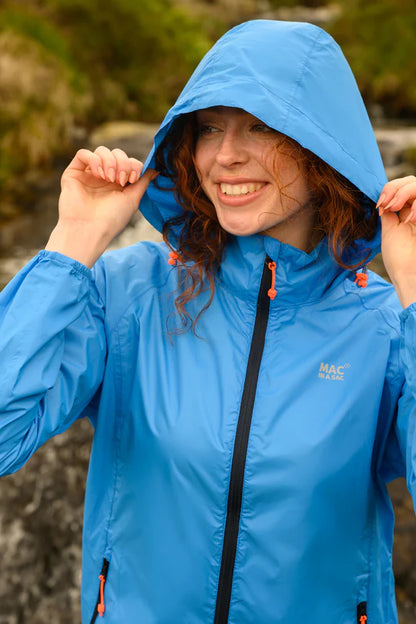 Mac In A Sac Origin Waterproof Jacket In Ocean Blue