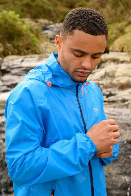 Mac In A Sac Origin Waterproof Jacket In Ocean Blue