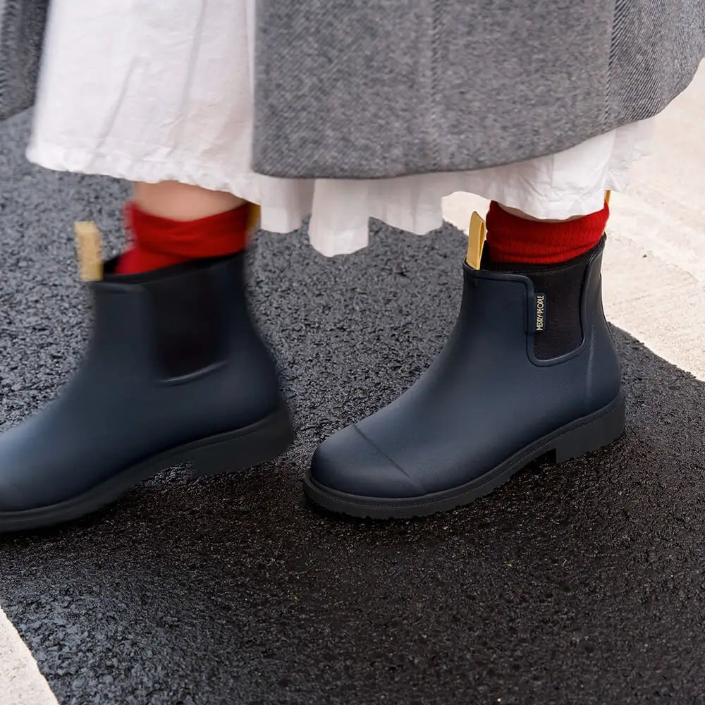 Merry People Bobbi Midnight Blue Ankle Wellington Boot