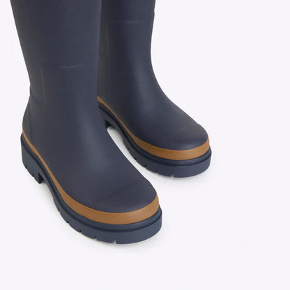 Merry People Fergie Tall Wellington Boot - Oxford Blue