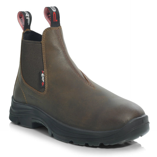 Perf Junior Country Dealer Slip On Brown Boot - Non Safety