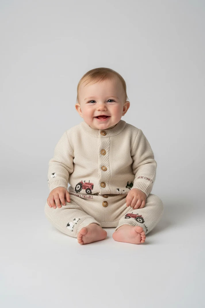 Eleanor Charles - On The Farm Organic Cotton Cardigan
