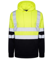 Adults Premium Hi Vis 2 Tone Hoodie – Yellow