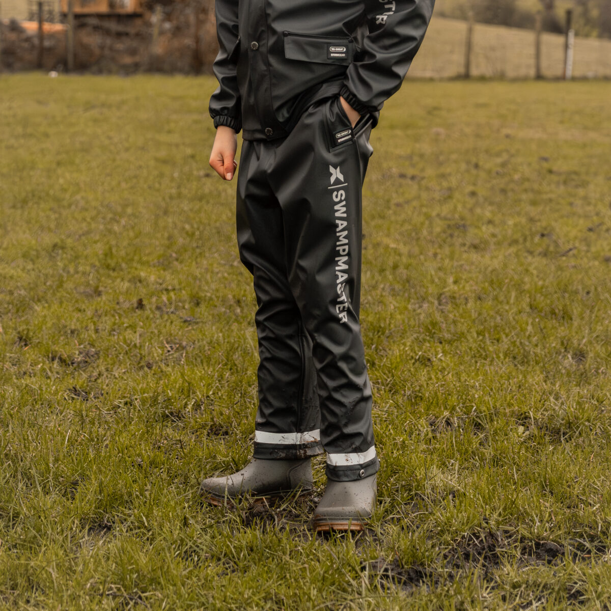 Xpert Swampmaster Junior Waterproof Trousers in Navy