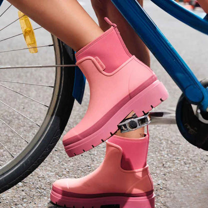 Merry People Tully Ankle Wellington Boot - Watermelon
