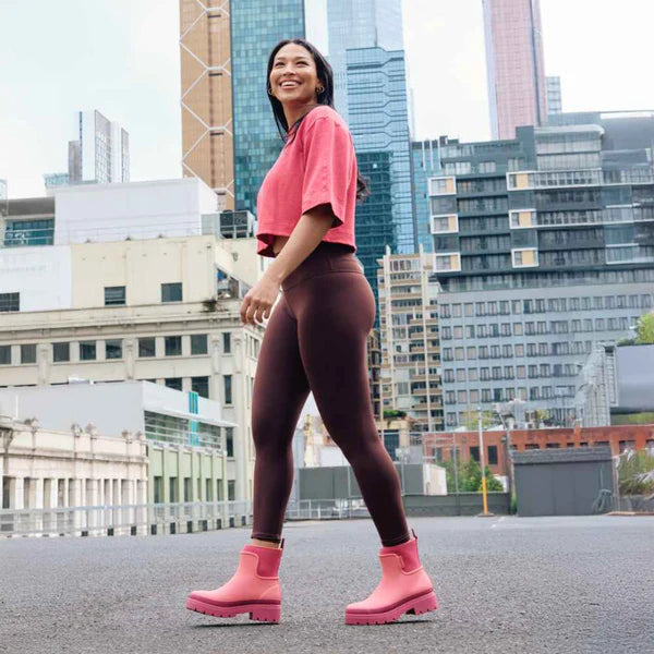 Merry People Tully Ankle Wellington Boot - Watermelon