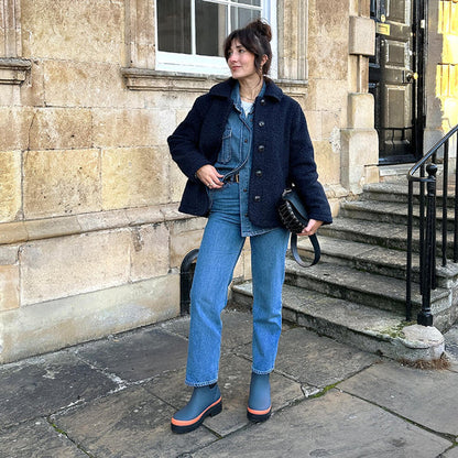Merry People Tully Ankle Wellington Boot - Blueberry