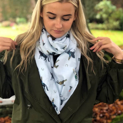 Horse Lovers Scarf - At Home in The Country