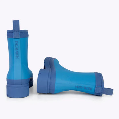Merry People Andie Wave Blue Ankle Wellington Boot