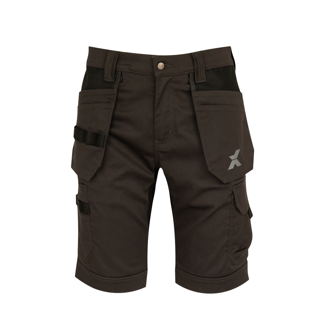 Xpert Pro Stretch Shorts With Holster Pockets  Grey / Black