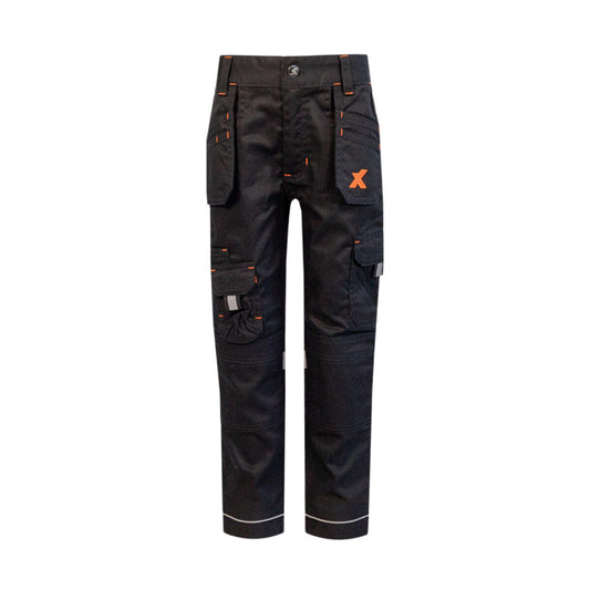 Xpert Black Pro Junior / Kids Stretch Work Trouser