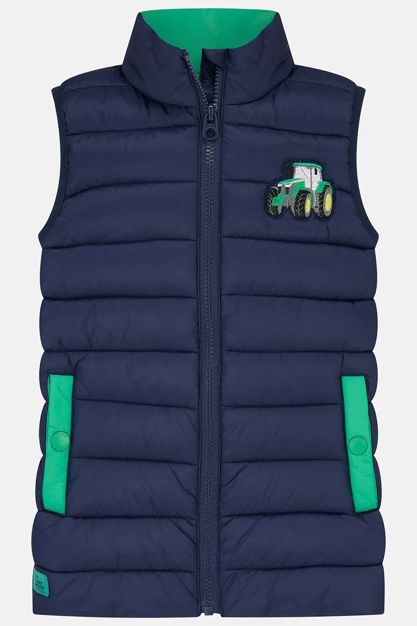 Lighthouse Abel Gilet in Green Tractor