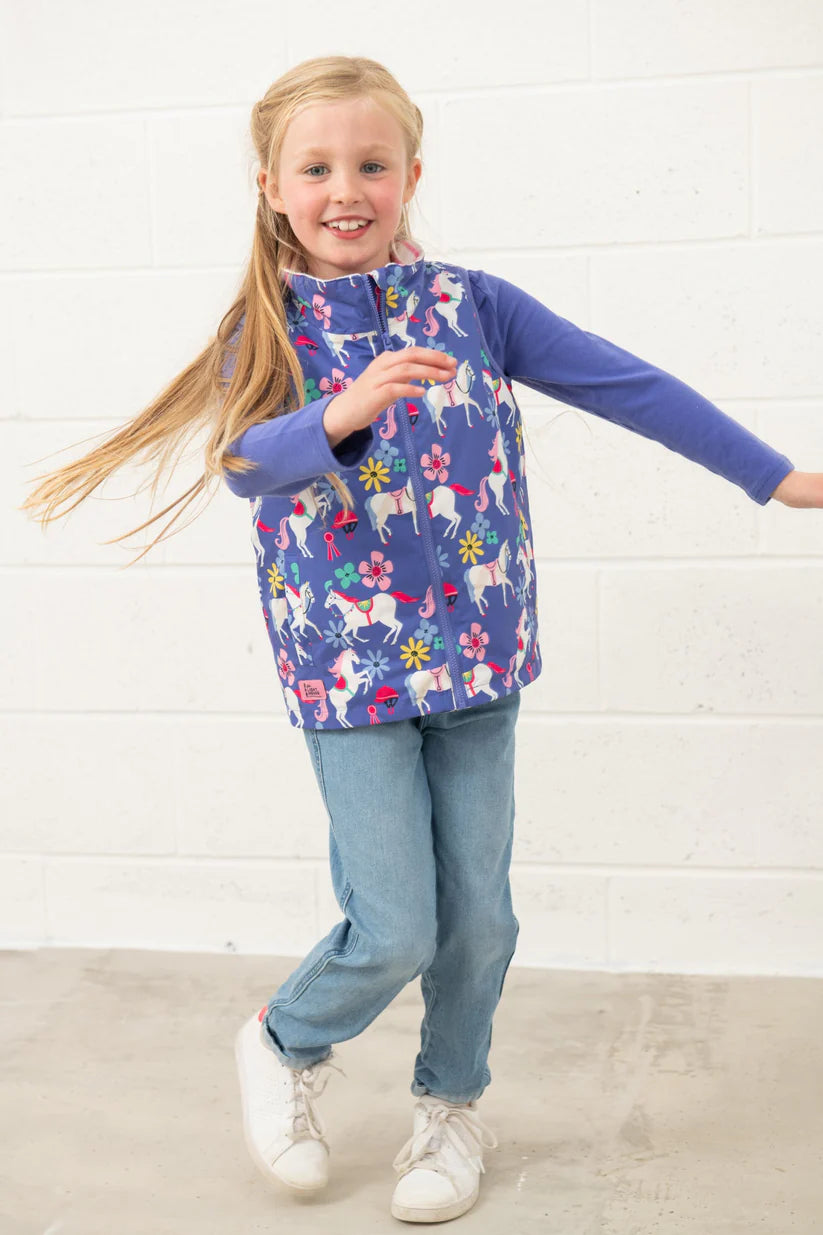 Lighthouse Children's Alex Gilet - Horse Print