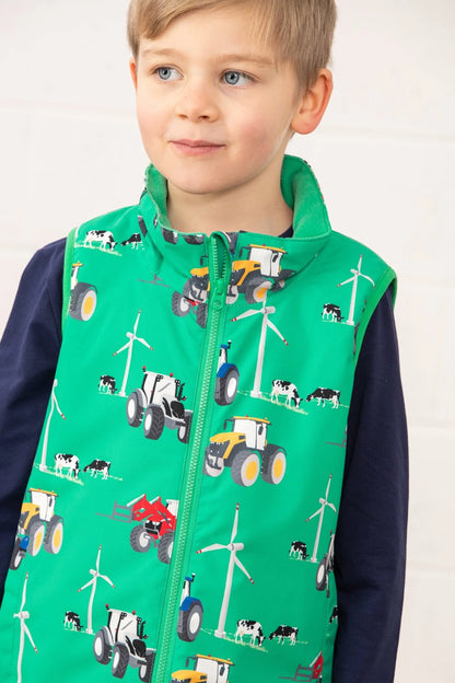 Lighthouse Children's Alex Gilet - Tractor Wind Turbine Print