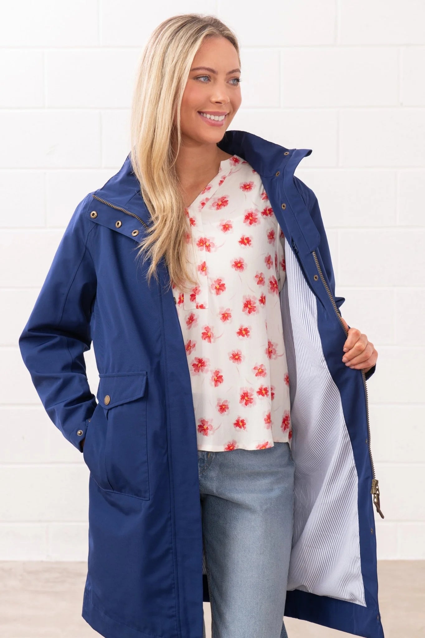 Lighthouse Annika Coat - Indigo