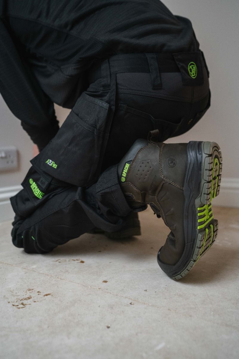 Apache Churchill Brown Waterproof FITGO Safety Boots
