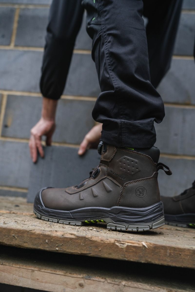 Apache Churchill Brown Waterproof FITGO Safety Boots