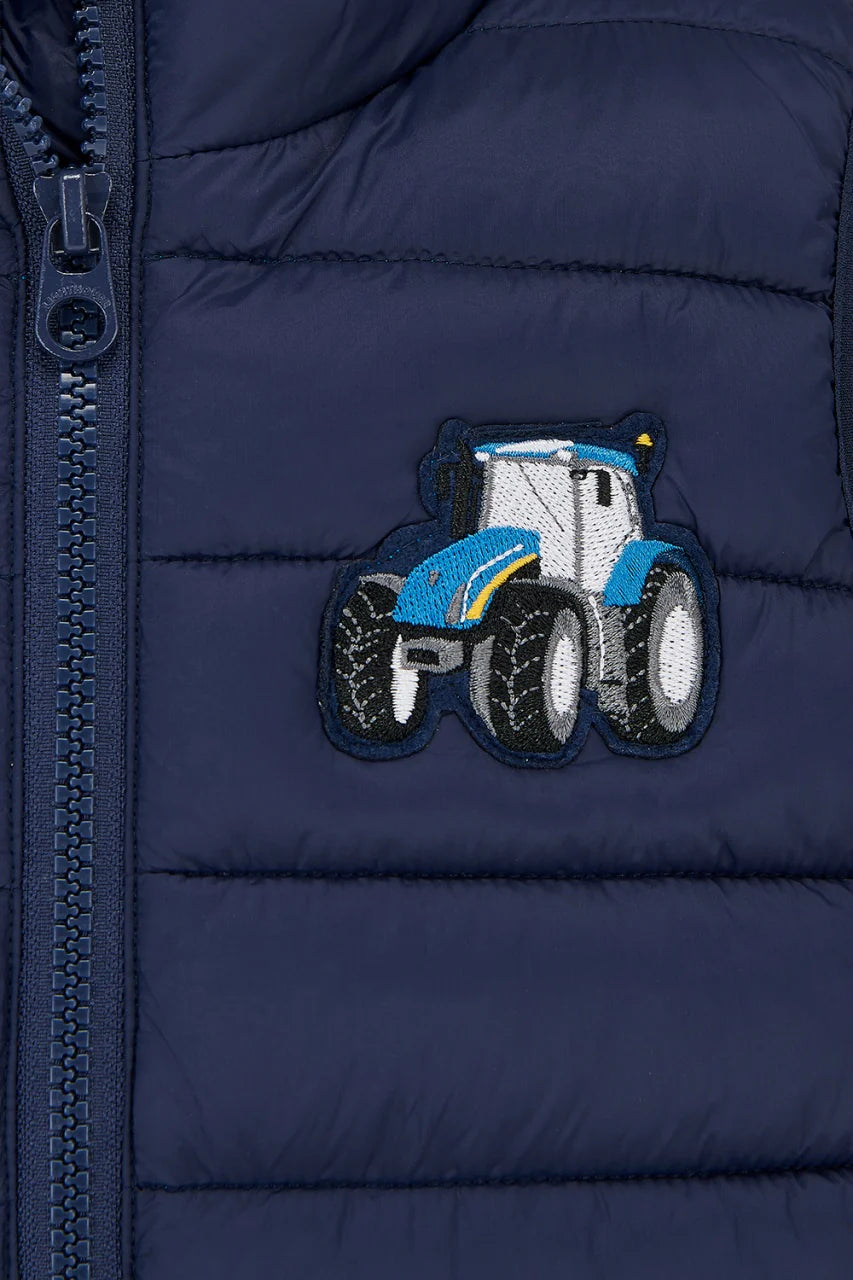Lighthouse Abel Gilet in Blue Tractor