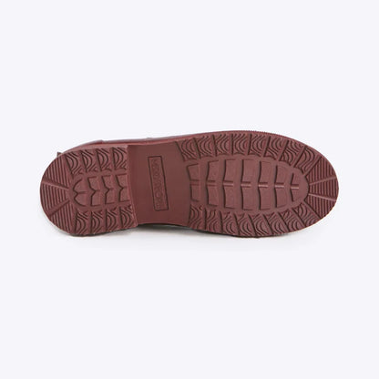 Merry People Bobbi Beetroot & Light Pink Ankle Wellington Boot