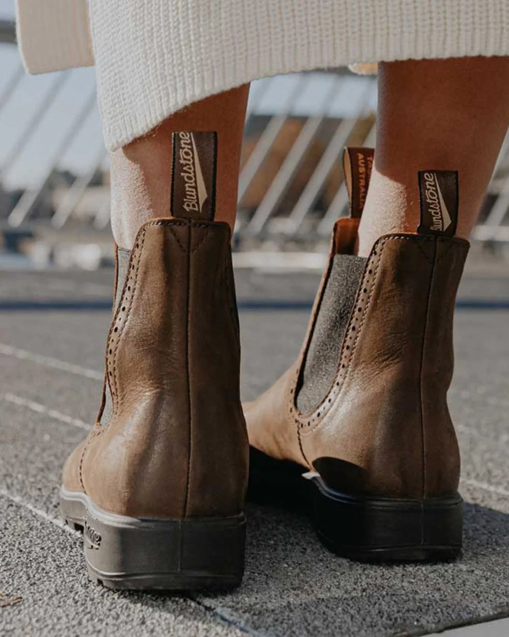 Blundstone Ladies #2151 High Top Antique Brown Chelsea Boots