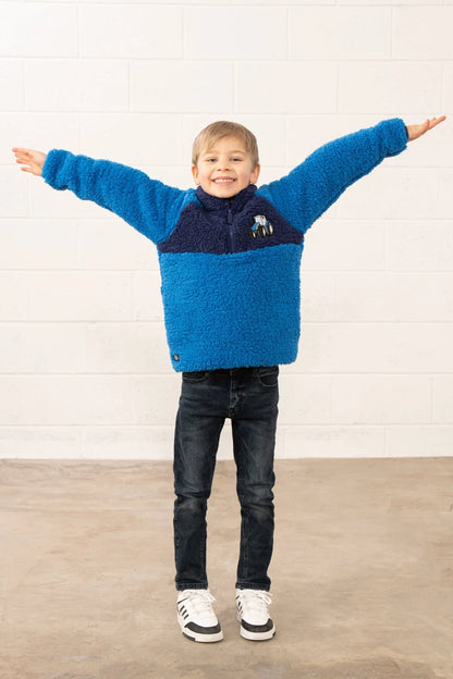 Lighthouse Caden Fleece - Blue Tractor