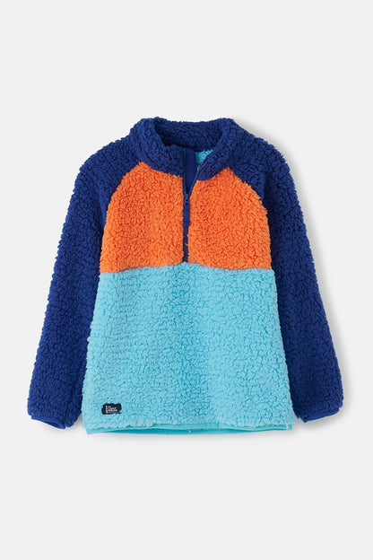 Lighthouse Caden Fleece - Navy Blue Orange