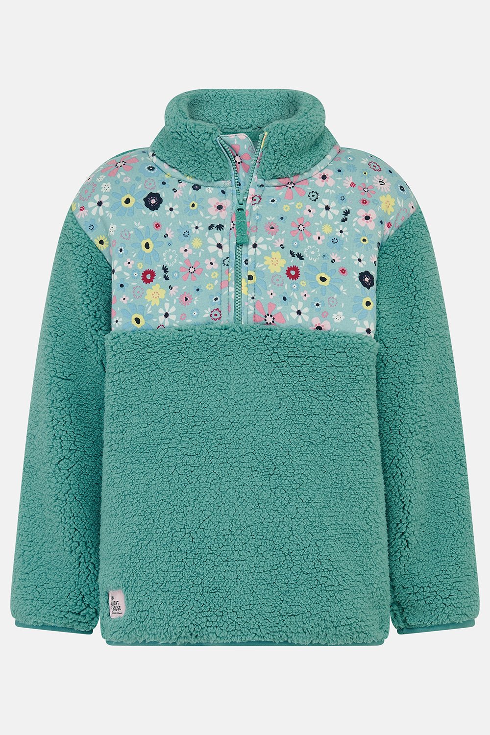Lighthouse Cassie Fleece - Teal Floral