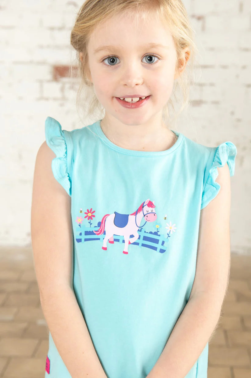 Lighthouse Causeway Swing Tee - Pony Print
