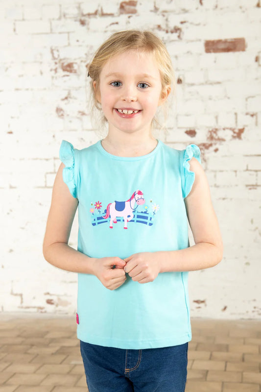 Lighthouse Causeway Swing Tee - Pony Print
