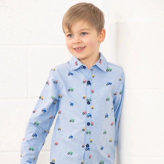 Lighthouse Charlie Shirt - Tractor Print