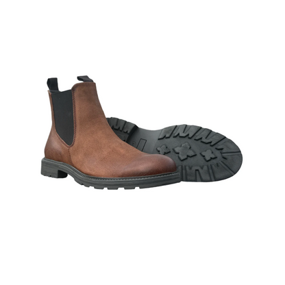 Corrib Mens Norton Chelsea Cognac Leather Boots - Non Safety