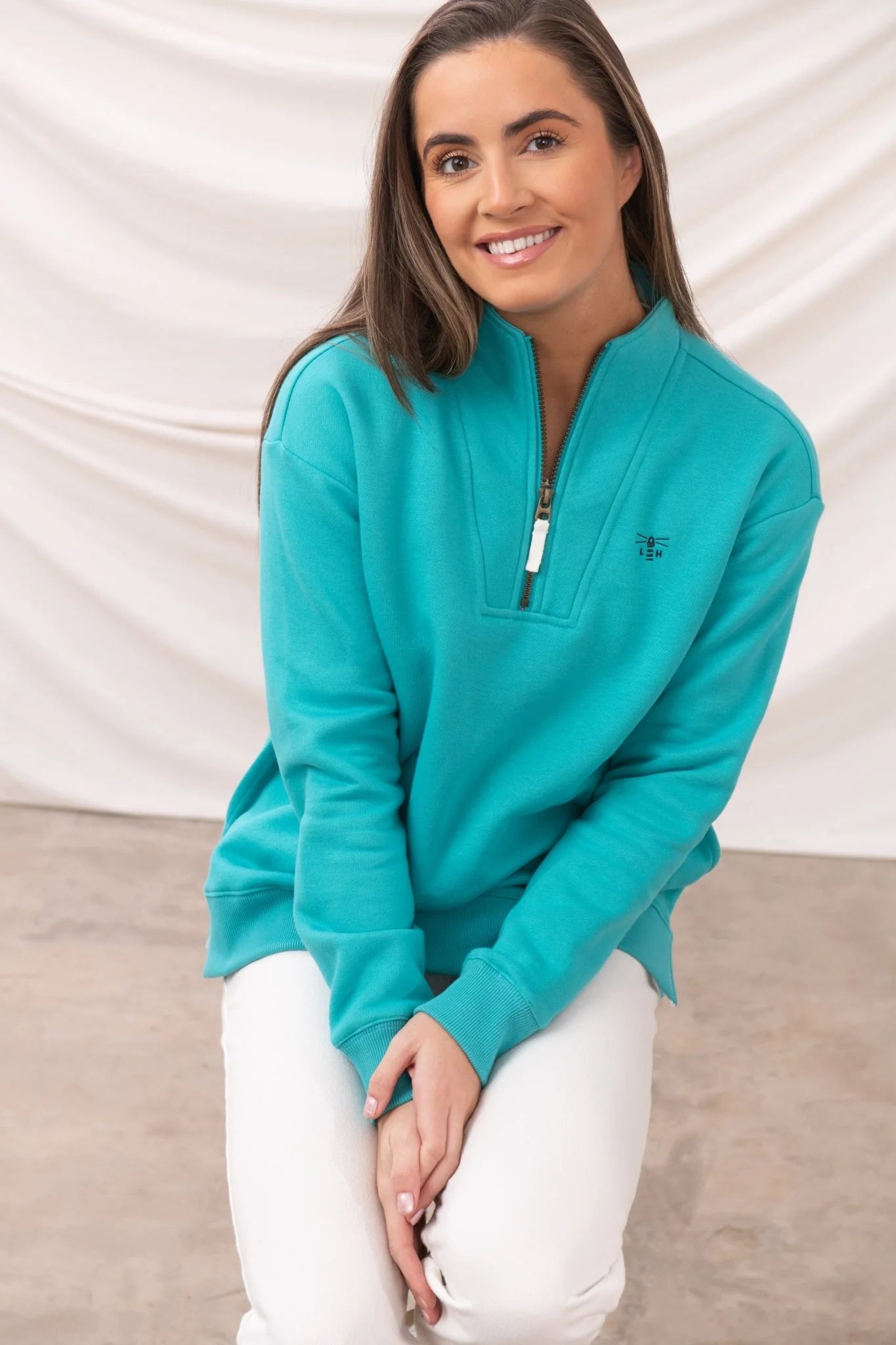 Lighthouse Coral Jersey - Soft Teal