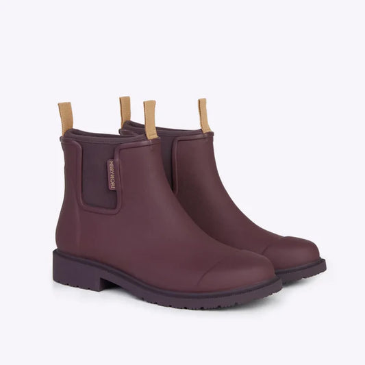 Merry People Bobbi Dark Cherry Ankle Wellington Boot