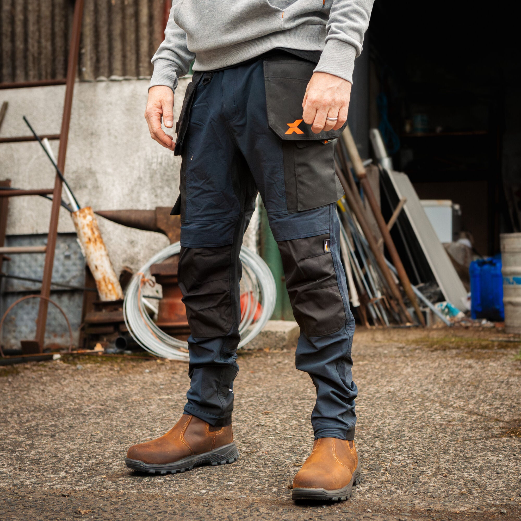 Xpert Tactical Pro Stretch Trouser in Navy / Black