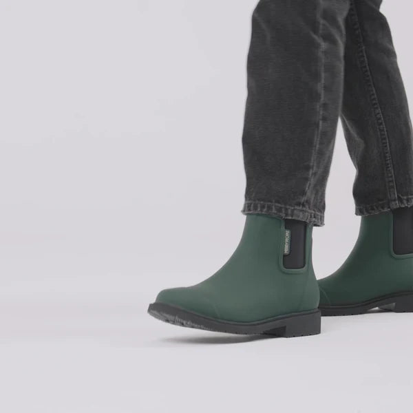 Merry People Bobbi Forest Green Ankle Wellington Boot