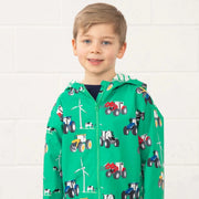 Lighthouse Boys Ethan Jacket - Tractor Wind Turbine Print