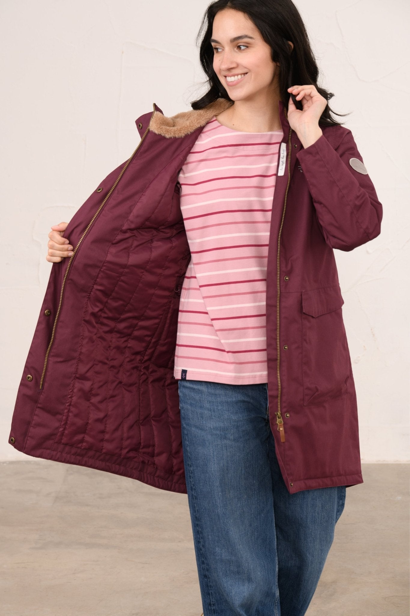 Lighthouse Fallon Coat - Damson