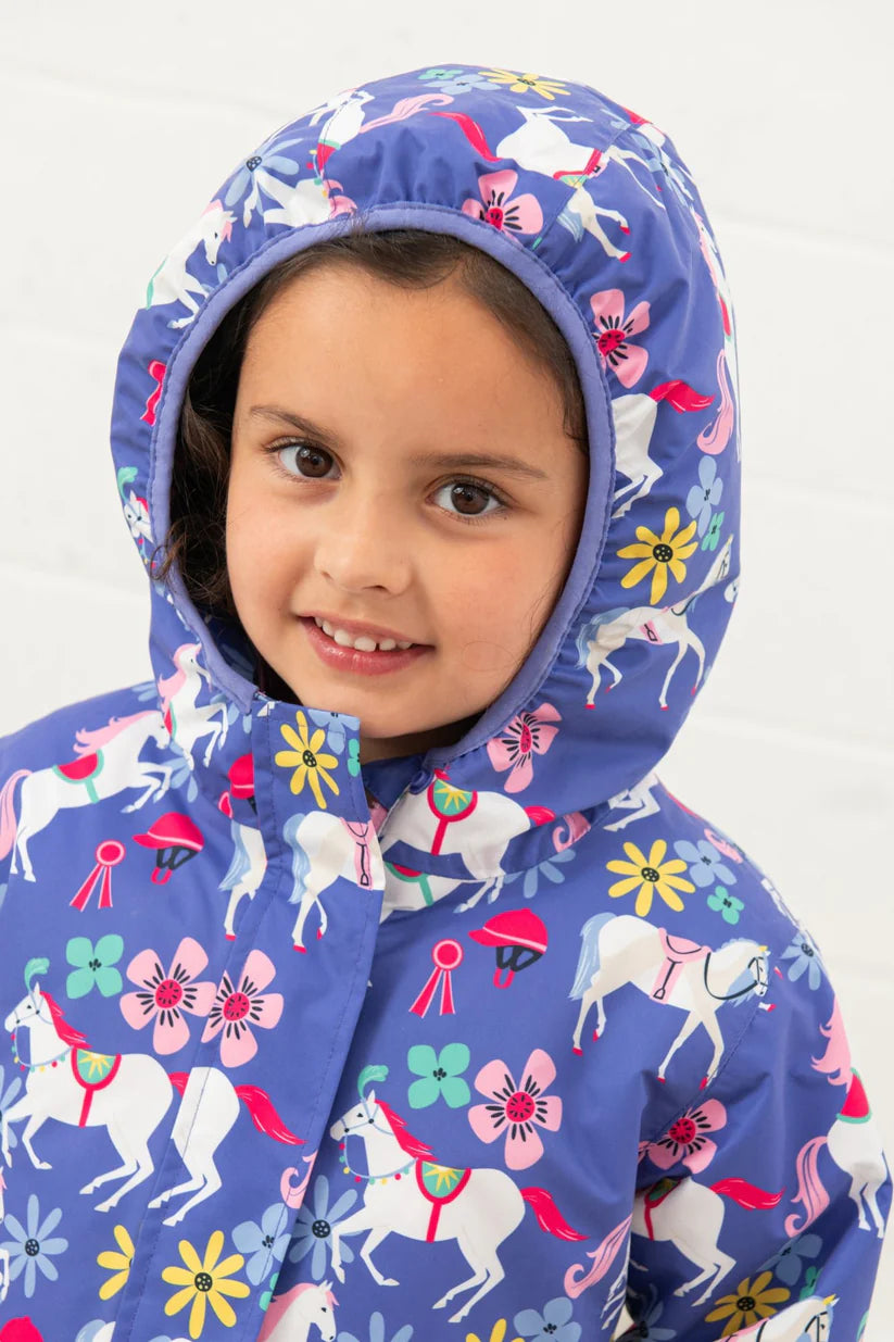 Lighthouse Girls Freya Coat - Horse Print