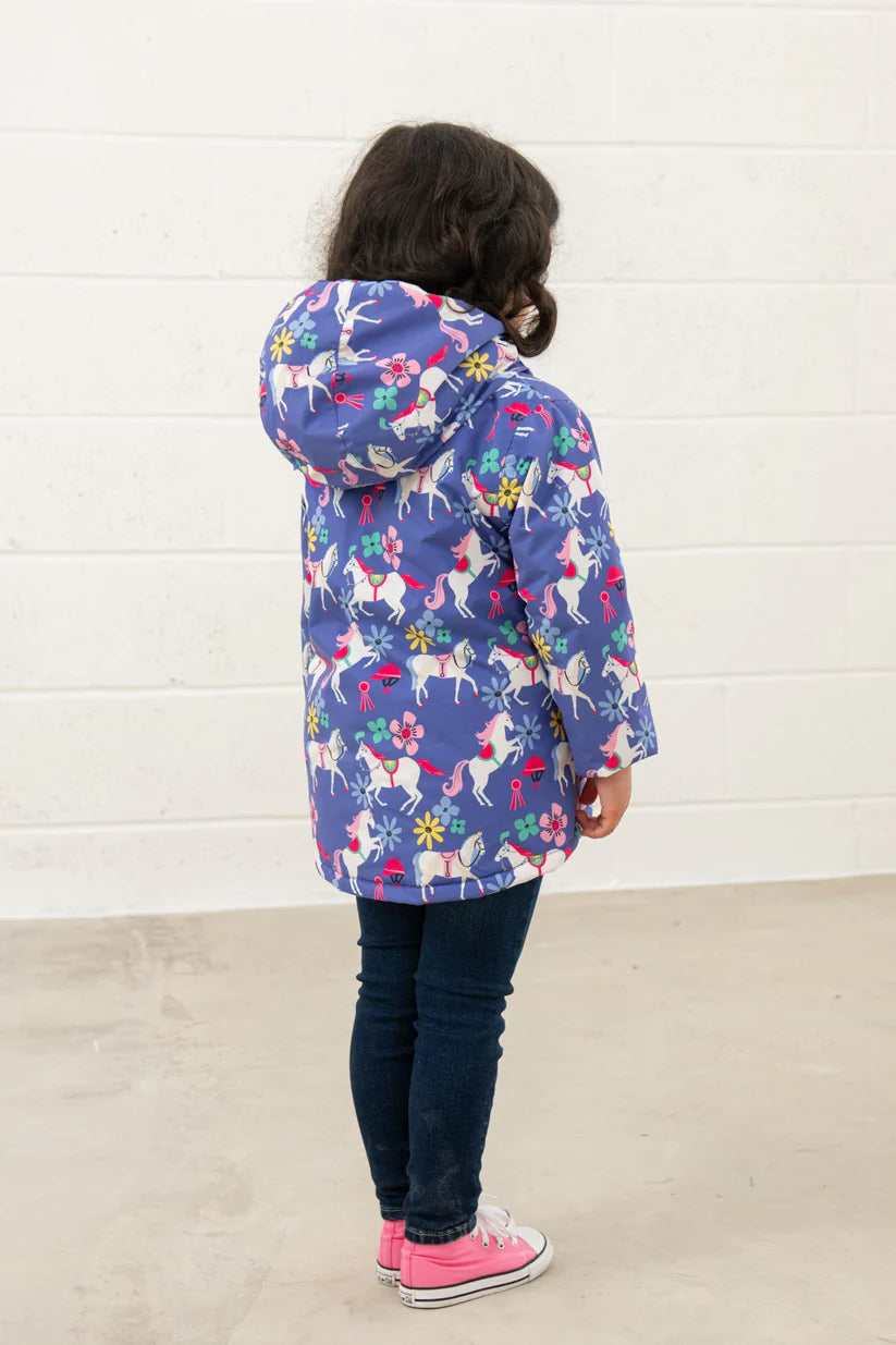 Lighthouse Girls Freya Coat - Horse Print