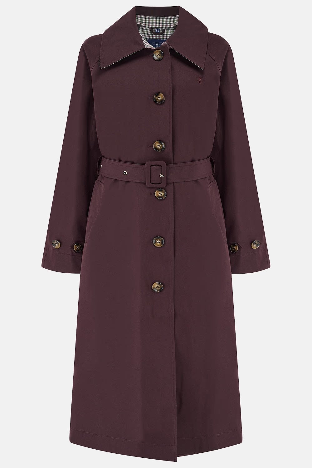 Lighthouse Harper Waterproof Trench Coat - Damson