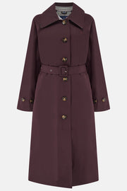 Lighthouse Harper Waterproof Trench Coat - Damson