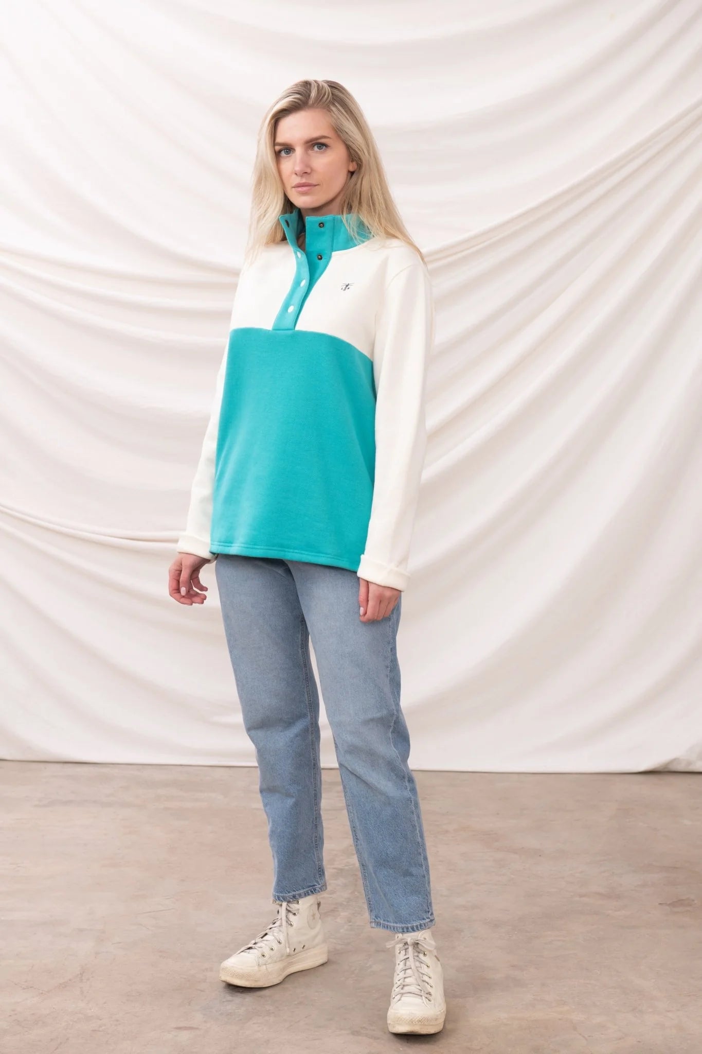 Lighthouse Haven Jersey - Coconut Soft Teal